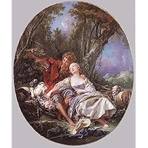 フランソワ ブーシェ、【池のある風景】、希少画集より、状態良好 Francois_Boucher_-